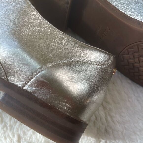 Cole Haan Womens Go To Arden Metallic Gold Oxford Flats Dressy Shoes SZ8.5B - Picture 10 of 10